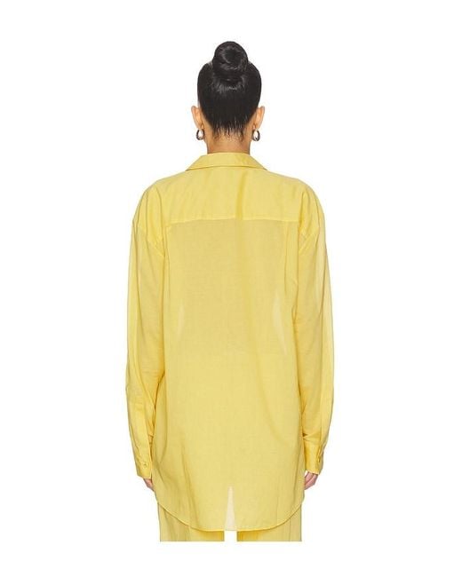 ÉTERNE Yellow Cotton Lucien Top