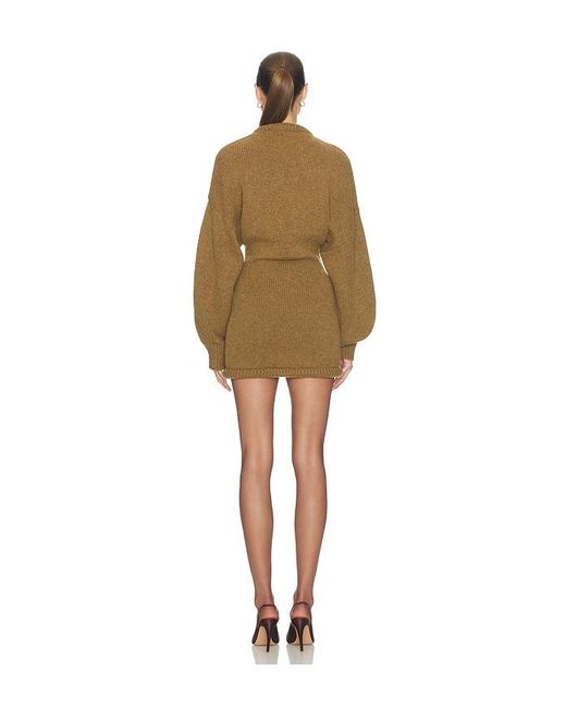Helsa Natural Vilde Micro Mini Dress