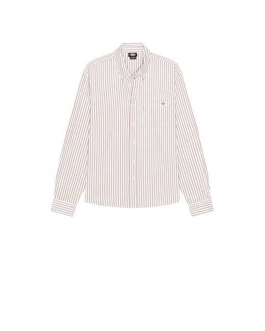 Camisa En Color Marrón Talla (También En M, S, Xl/1X, Xxl/2X) Dickies de hombre de color White