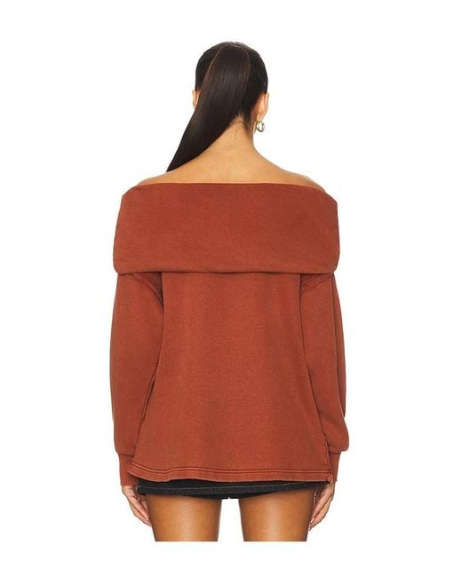 Free People Red X Revolve Off Chill Sweater
