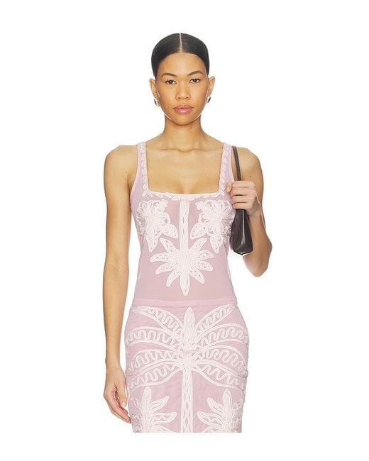 Leslie Amon Pink Phuket Top