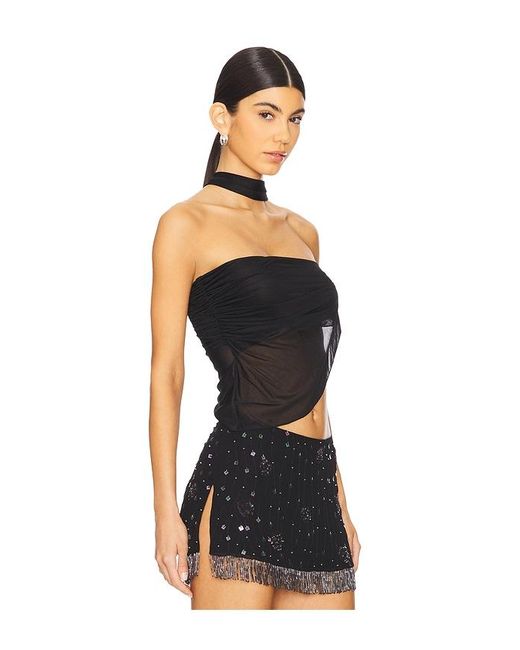 Mirror Palais Black Deity Top