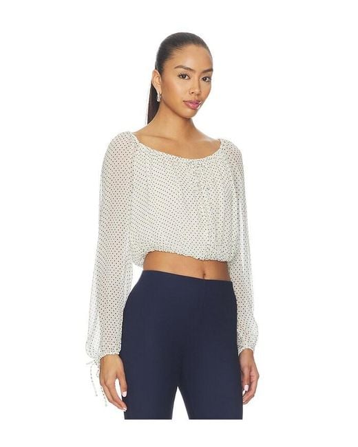 PAIGE Blue Capricorn Blouse