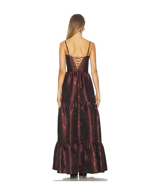 V. Chapman Purple Lucetta Gown