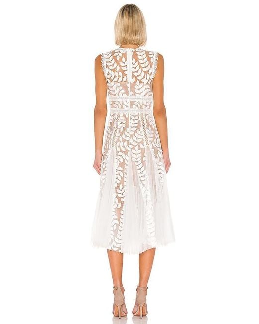 Bronx and Banco White Saba Blanc Midi Dress