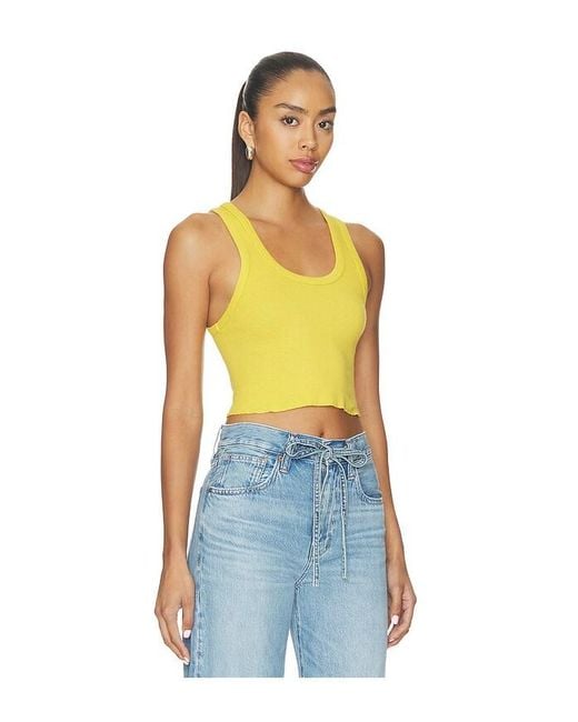 Re/done Blue Cropped 60S Tank