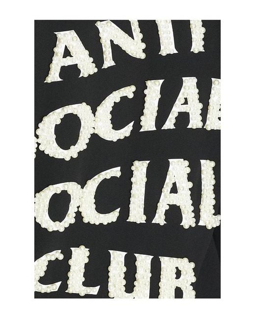 ANTI SOCIAL SOCIAL CLUB Black Clutching Pearls Hoodie