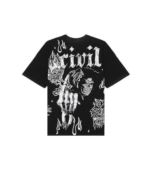 thumbnail image 2 of Civil Regime X Darc Sport Men's (S.I.N.) Why Not Us Oversized Tee – Limited Edition Double-Sided T-Shirt – Black 2 of 4