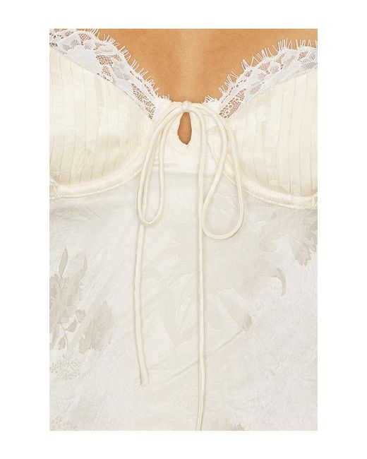 For Love & Lemons White Babette Camisole Top