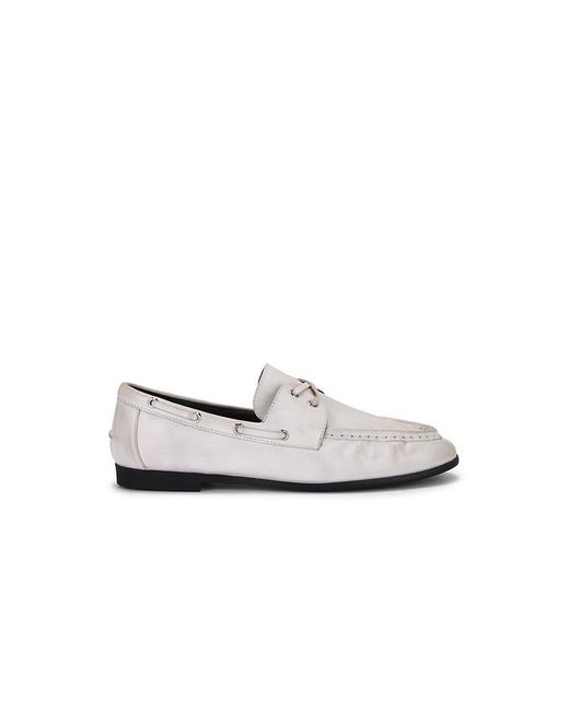 Black Suede Studio White Loafers Davy