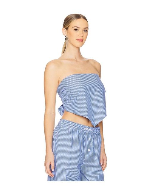 H2OFAGERHOLT Blue Holiday Wrap Top