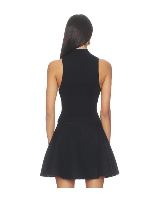 Fleur du Mal Black Layered Corset Top
