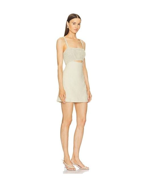 L'academie Natural 'Academie Lea Crochet Mini Dress