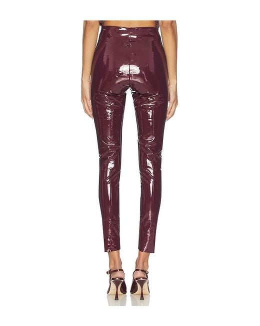 Commando Red Faux Patent Leather Legging