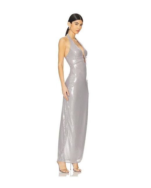 Misha White Alusia Sequin Gown