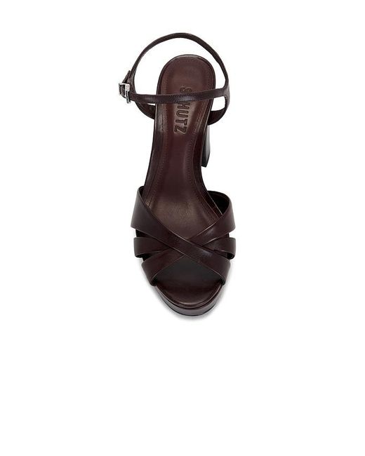 SCHUTZ SHOES Black Keefa Platform Sandal