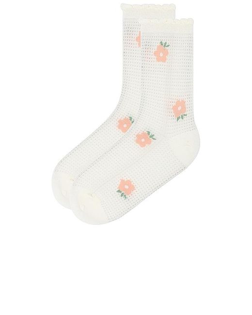 Casa Clara White Peach Socks