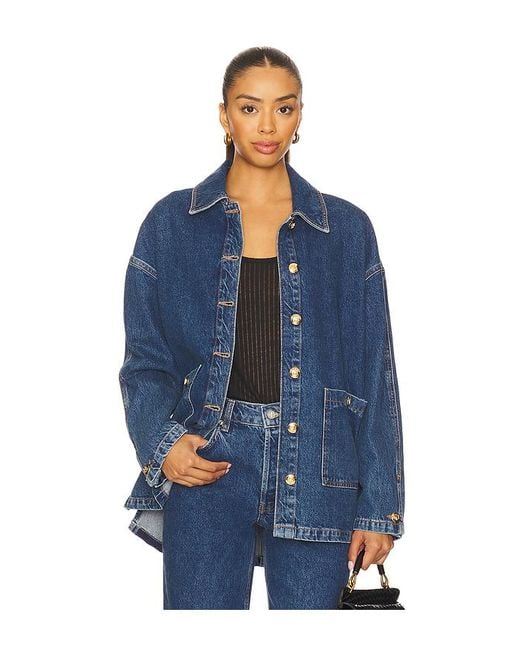 Anine Bing Blue Luca Jacket