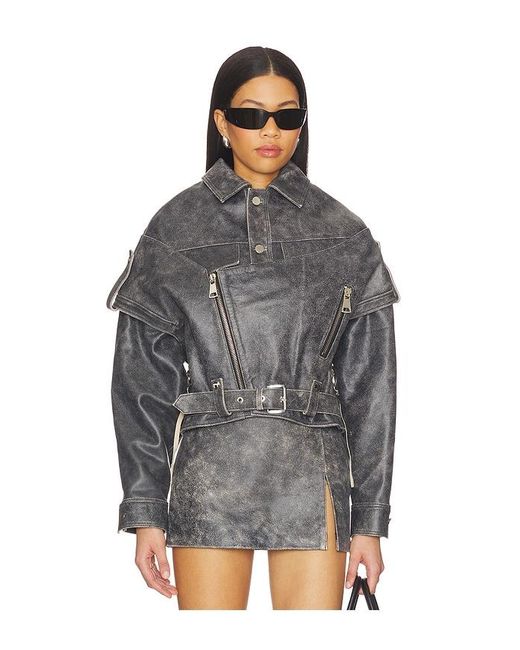 Manokhi Black Vintage Oversized Jacket