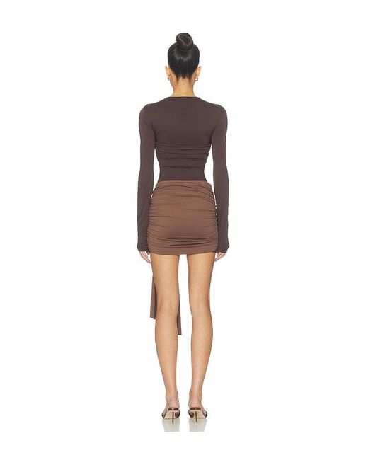 Lioness Brown Midnight Mini Dress