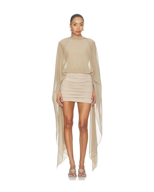 Silvia Tcherassi Natural Kedar Mini Dress