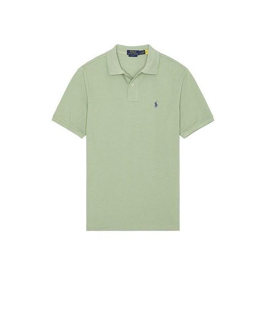 Polo Ralph Lauren Green Short Sleeve Mesh Polo for men