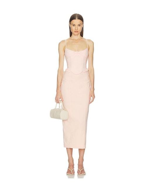 Camila Coelho White Aurora Midi Skirt