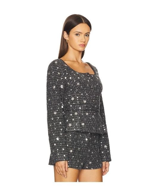 Astr Black Carolyn Top