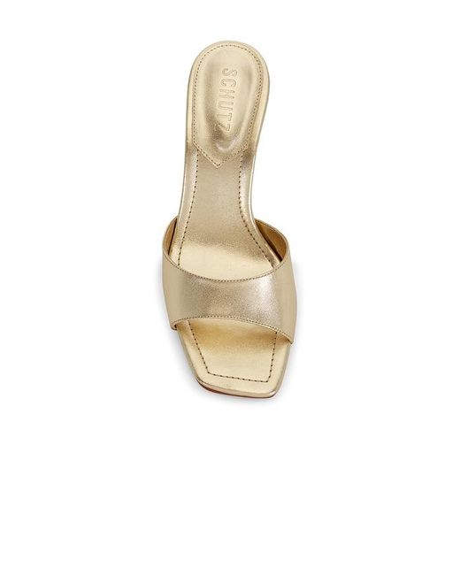 SCHUTZ SHOES White Leena Bamboo Sandal