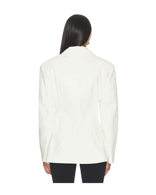 SELMACILEK White Daylight Blazer Jacket