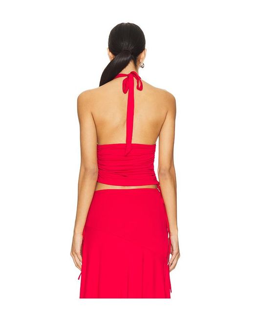 superdown Red Cammie Halter Top