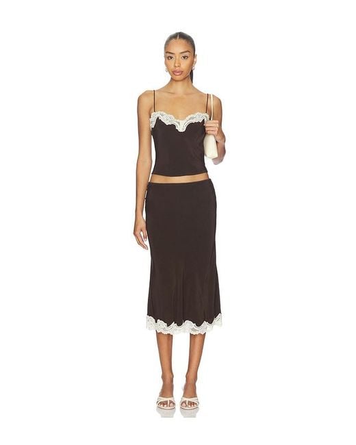 With Jean Black Tilly Top