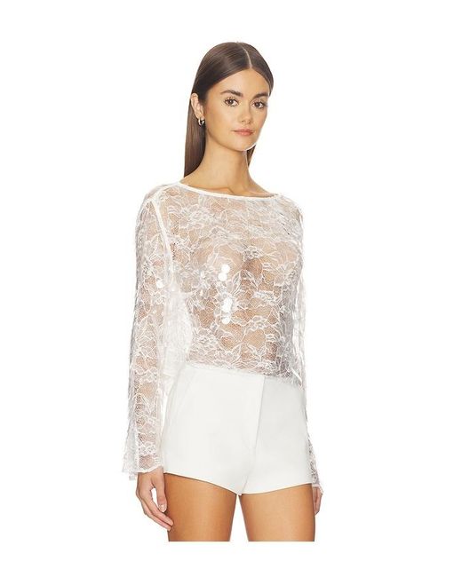 Lovers + Friends White Mally Top
