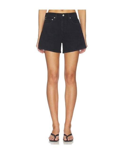 Agolde Blue Long Parker Shorts
