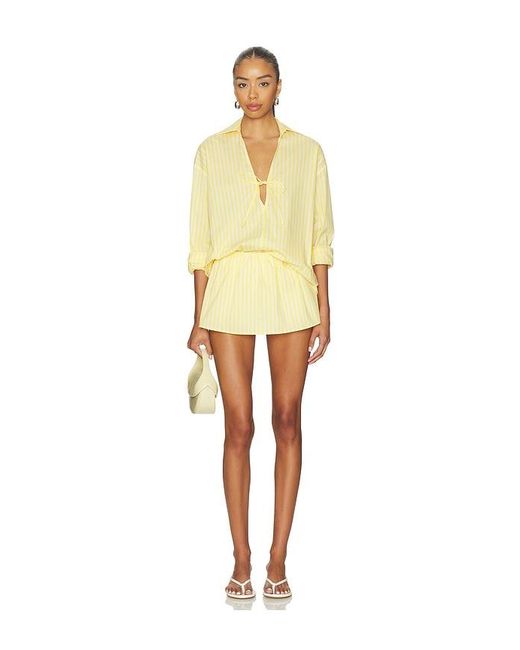 Solid & Striped Yellow The Livia Tunic