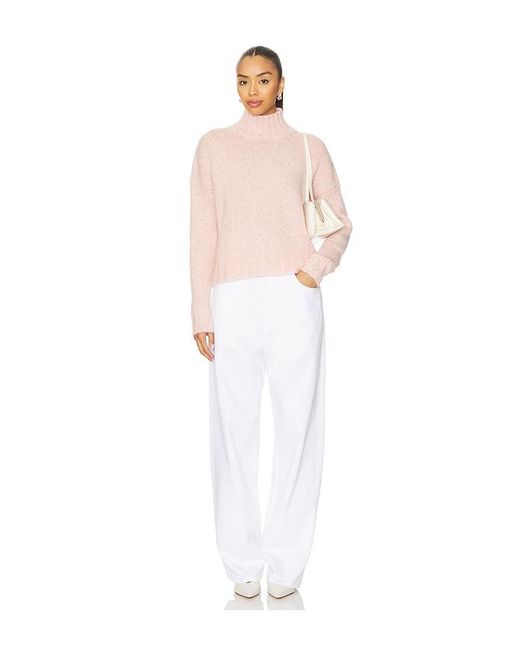 Autumn Cashmere Natural Pullover Mit Stehkragen