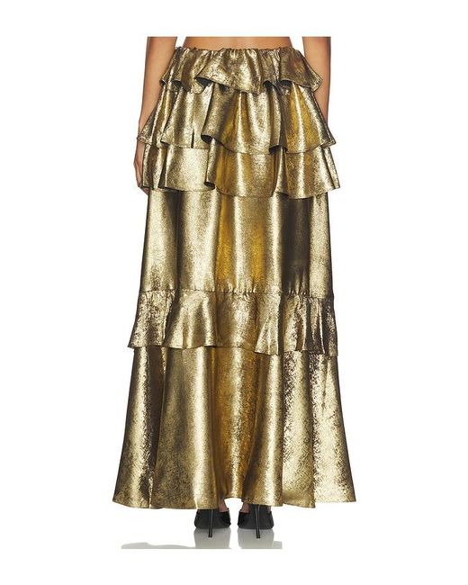 AKNVAS Metallic Vilhelmine Tiered Skirt