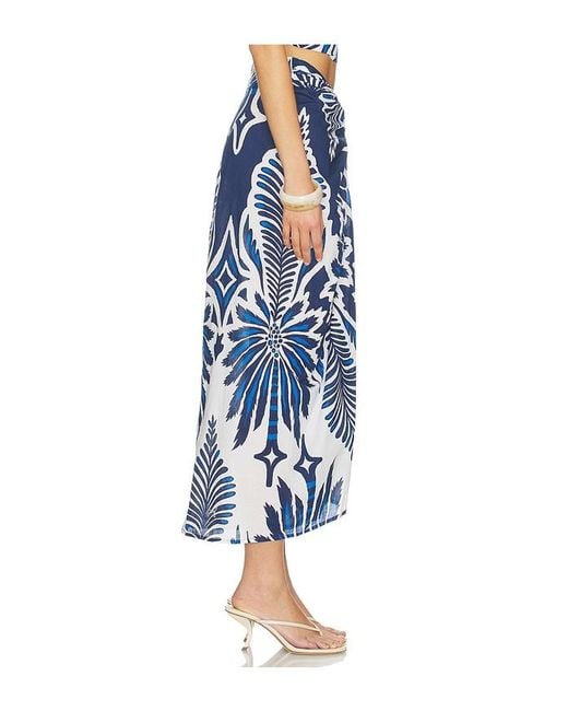 Poupette Blue Uma Long Skirt
