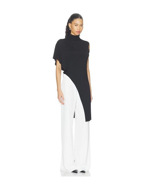 ALL THE WAYS Black Anika Asymmetrical Top