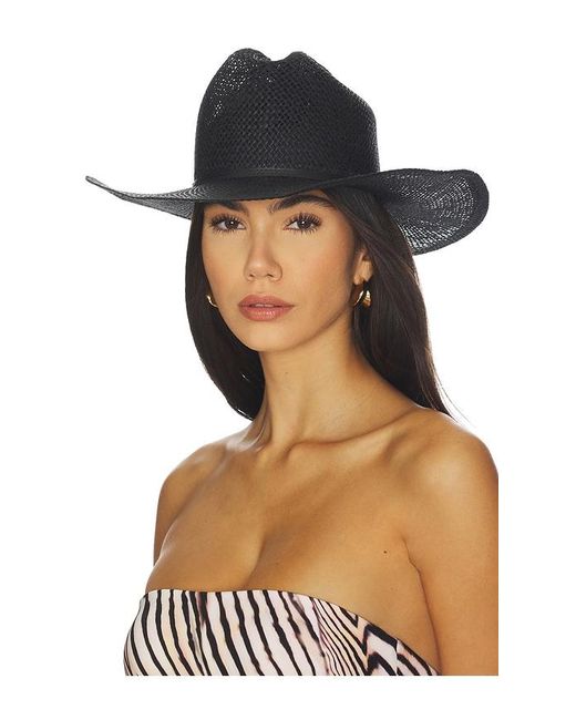 Janessa Leone Black Aiden Cowboy Hat
