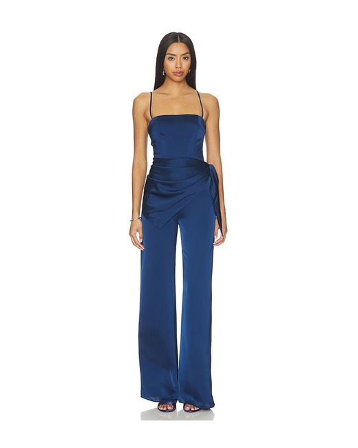 Amanda Uprichard Blue Cheryl Jumpsuit