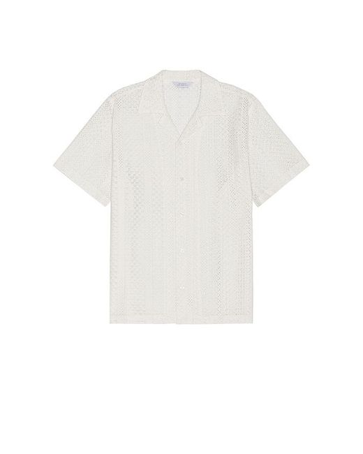Saturdays NYC White Canty Cotton Lace Shirt for men