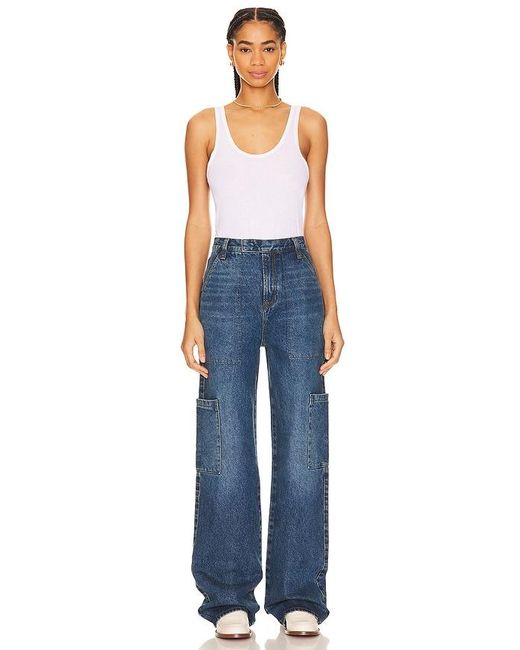 Vaqueros Cargo Elyse Trouser En Color Azul Talla (También En 26, 27) GRLFRND de color Blue