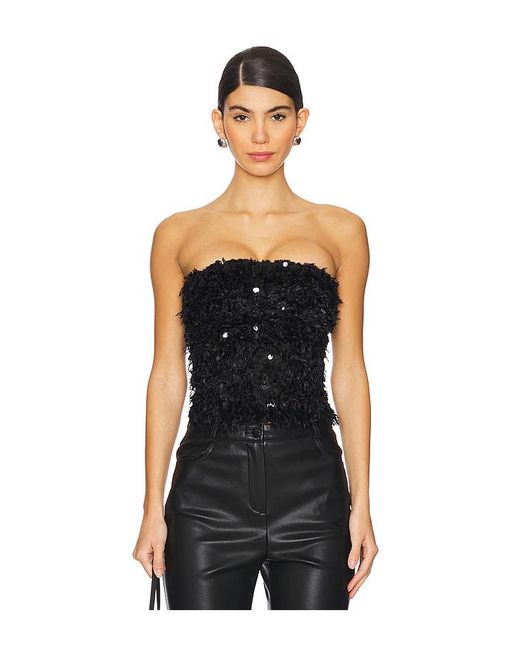 CULTNAKED Black Bandeau-Oberteil Power