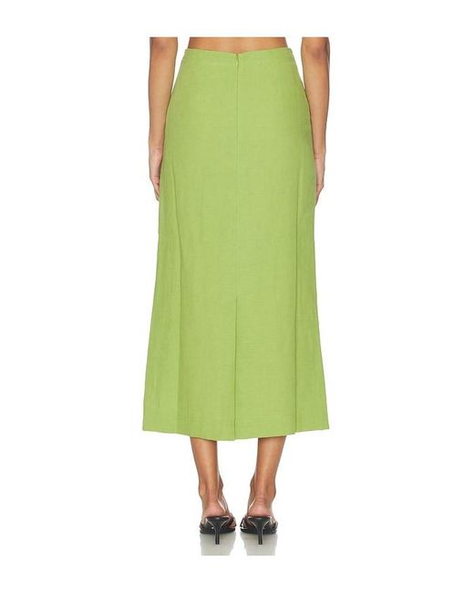 ALIGNE Green Mia Linen Mix Skirt