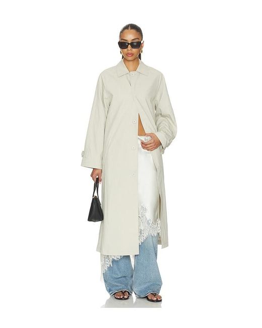 Still Here White Trench Coat