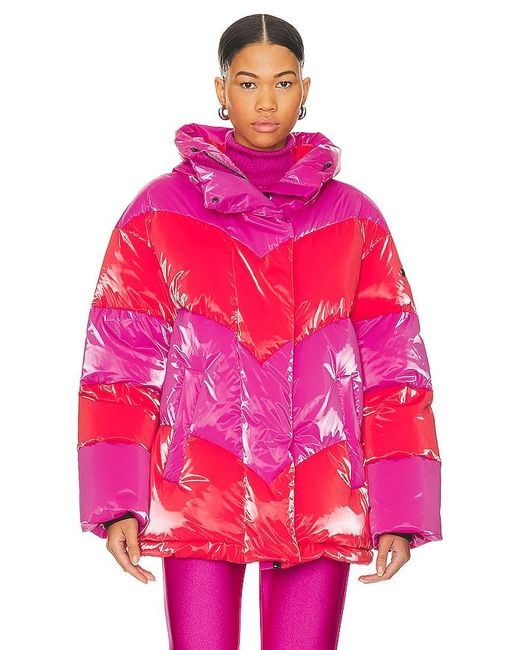 Goldbergh Pink Candy Cane Ski Jacket
