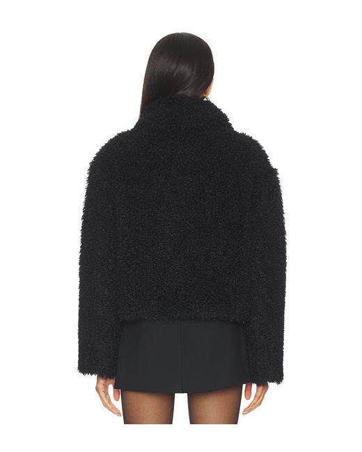 Karina Grimaldi Black Noelle Fur Jacket