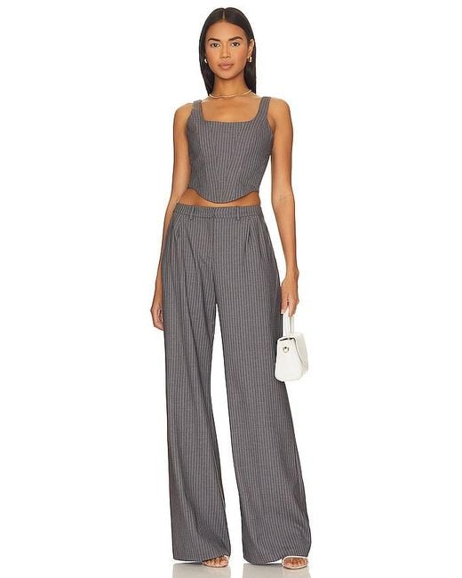 Amanda Uprichard Gray Slater Pants
