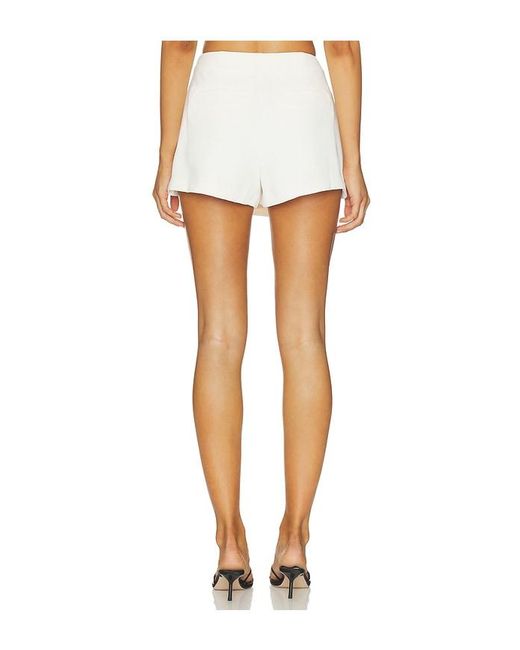 GOOD AMERICAN White Luxe Suiting Skort